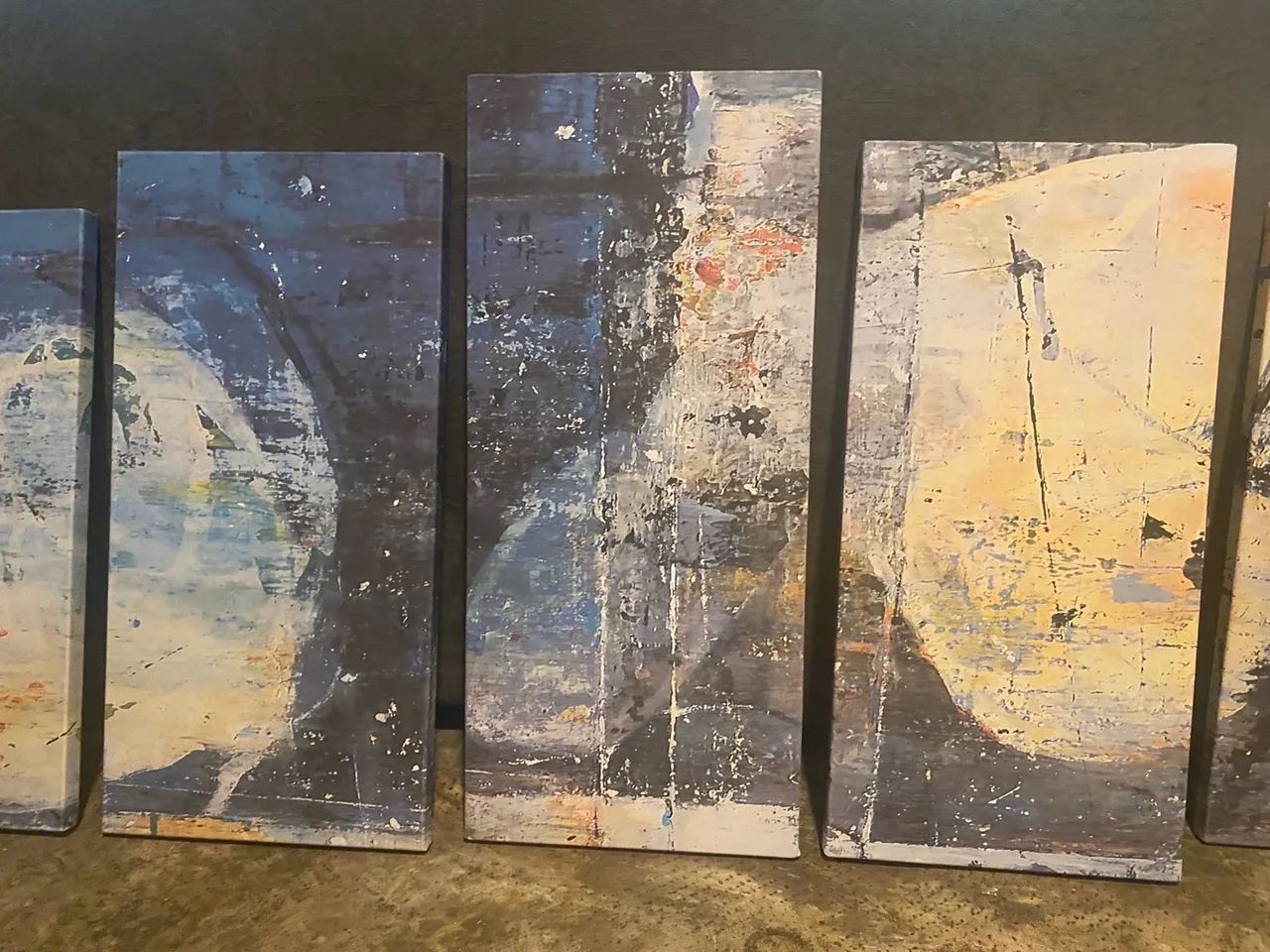 Conjunto de quadros abstratos