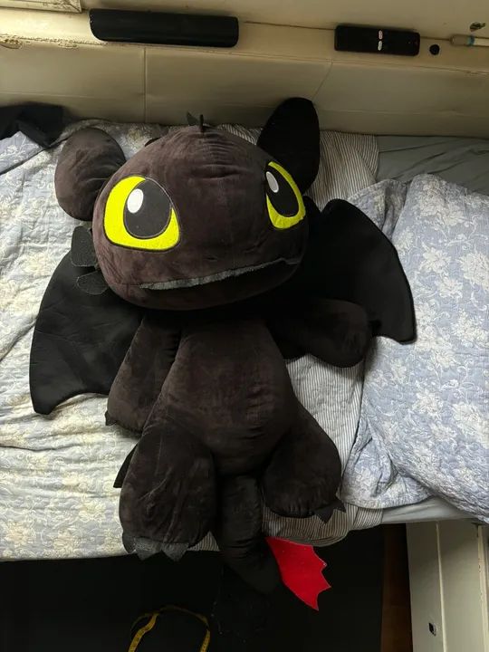 pelúcia gigante banguela como treinar seu dragão , em bom estado. De máquina mega plush - Foto 6