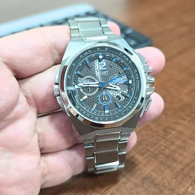 Relógio Orient Flytech Solar Titânio Ref: Mbttc017 G2gx Masculino
