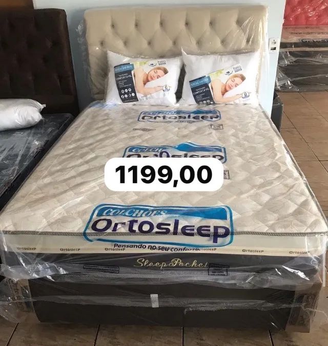 Cama box colchão e suporte nova