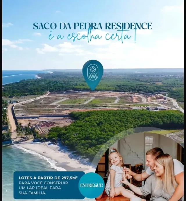 Lote no condomínio alto padrão saco da pedra, na praia do saco