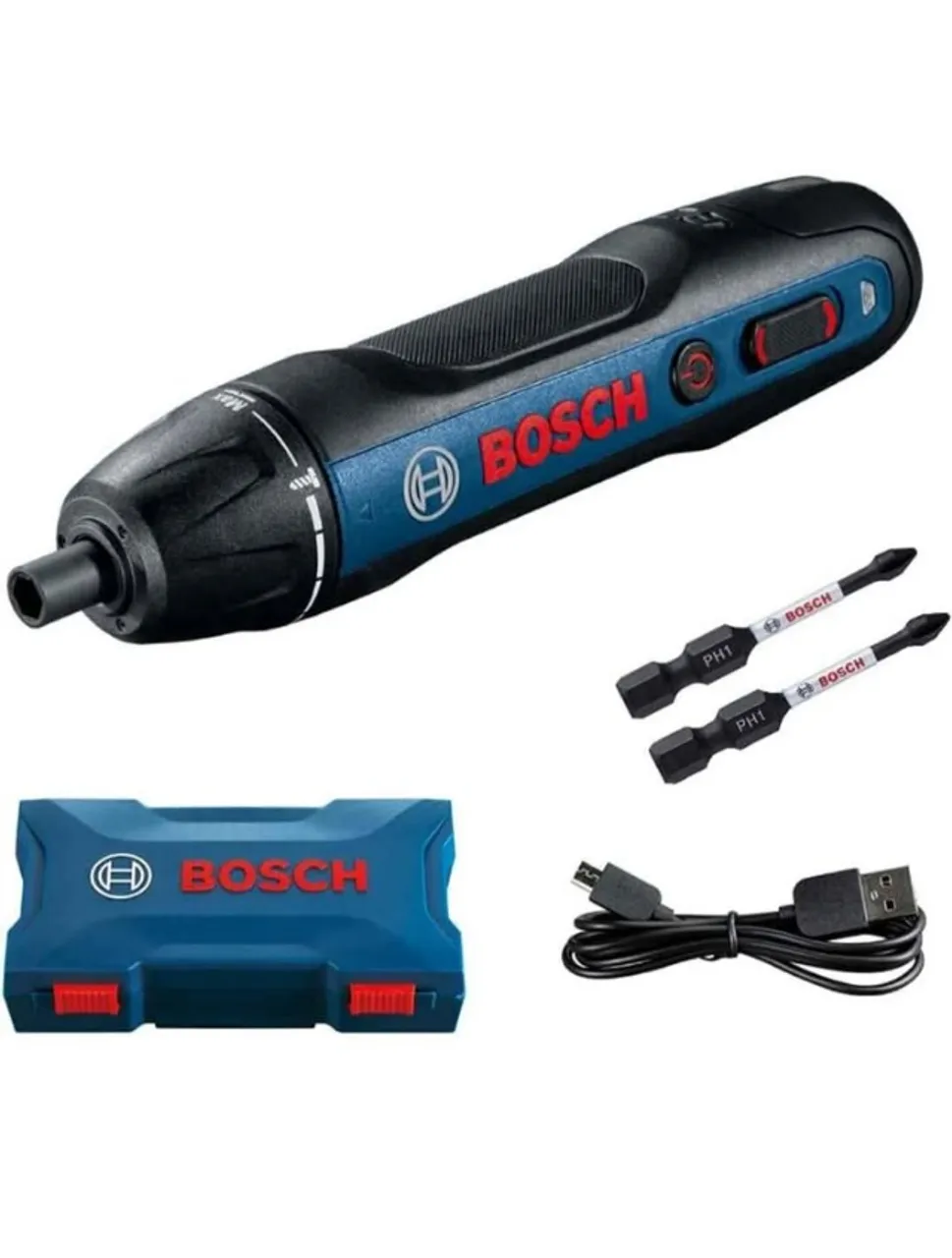 Nova lacrada Bosch Parafusadeira a Bateria Go 3,6V BIVOLT com 2 bits