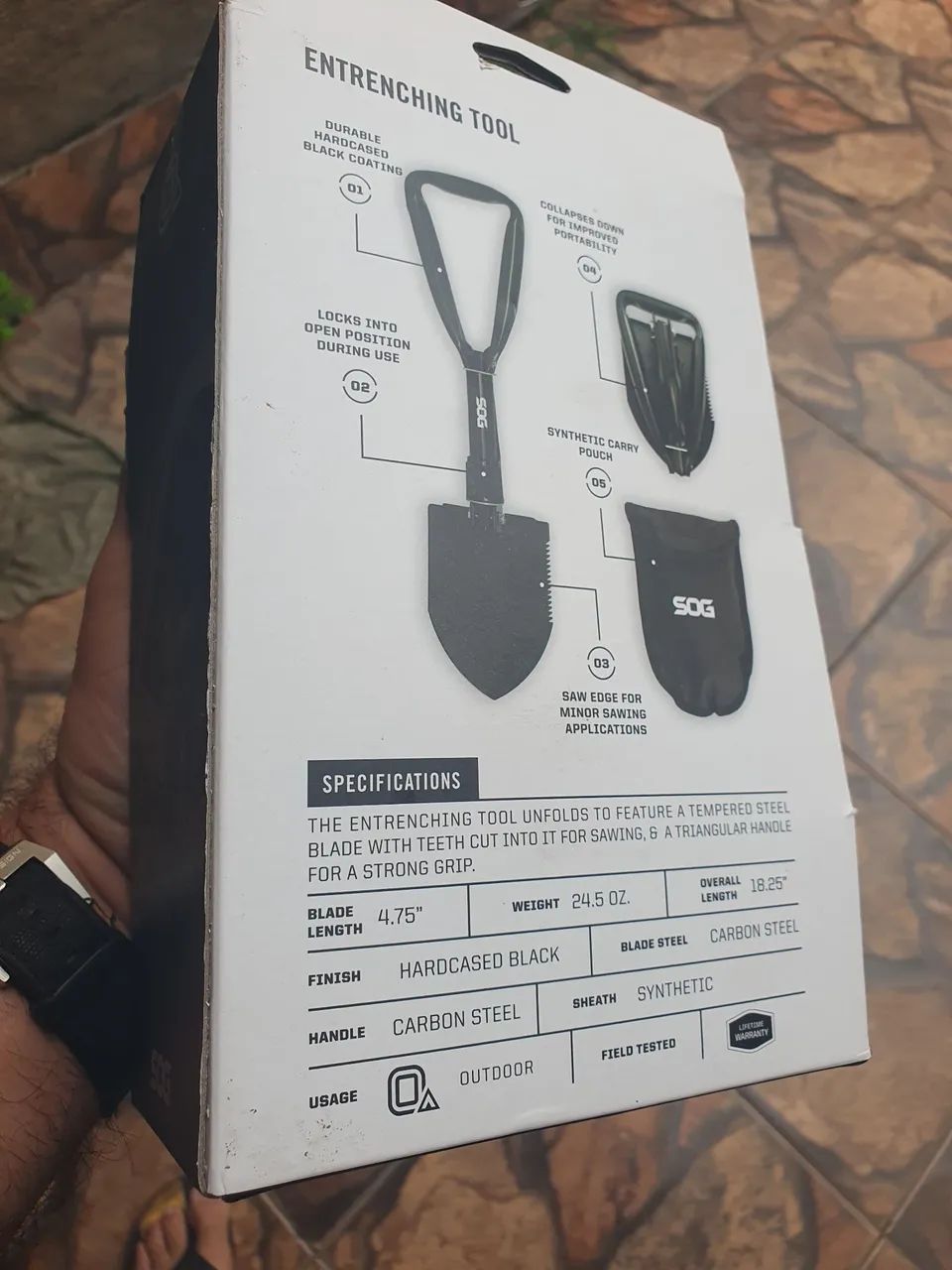 Pá Tática Dobrável SOG - Acampamento, Tática e EDC - Foto 2