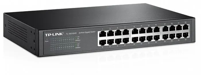 Switch 24 Portas Gigabit TP-Link SG1024, 10/100/1000, para Rack  - Foto 2