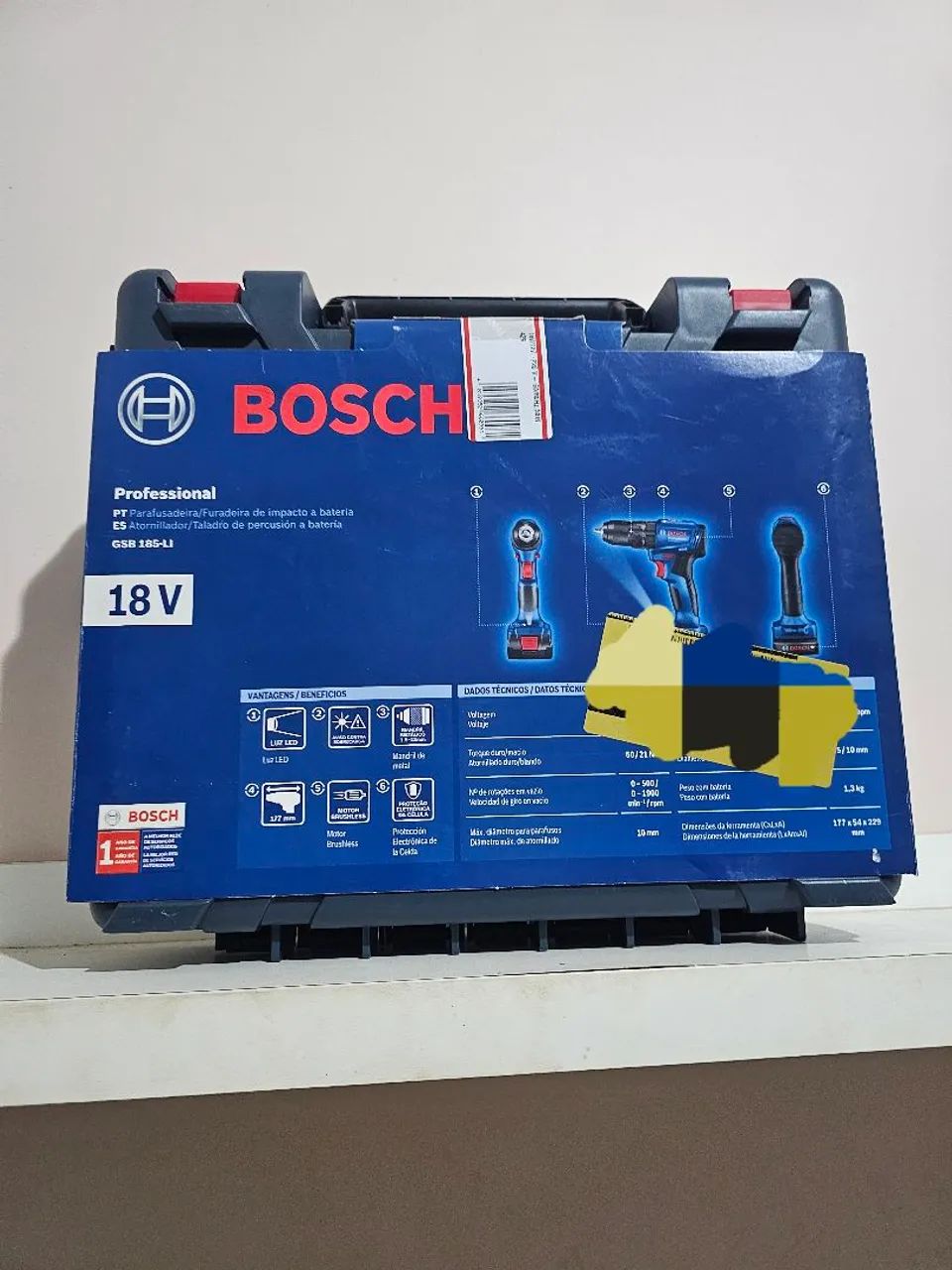 Furadeira de impacto Bosch GSB 185-LI 18V - Foto 2