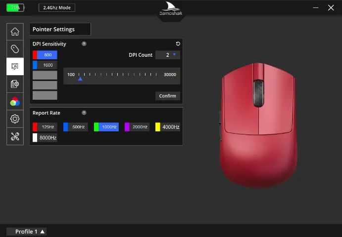 MOUSE DARMOSHARK M5 PRO 8000hz (PAW 3950)  - Foto 6