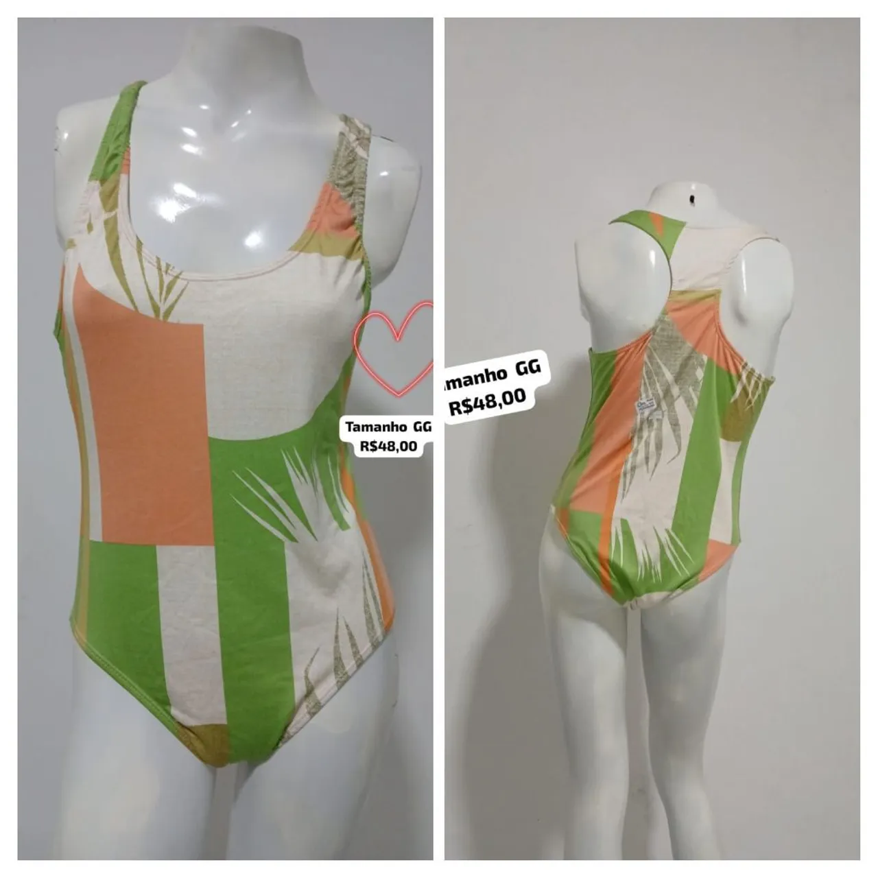 Maiô estampado floral feminino