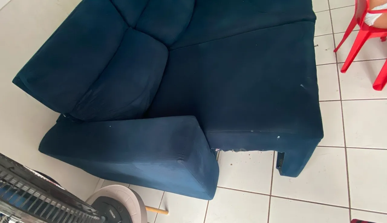 Poltrona Azul Confortável