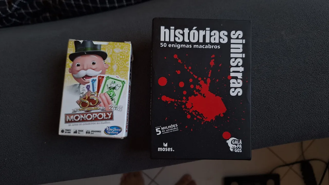 Jogos: Monopoly e Histórias Sinistras