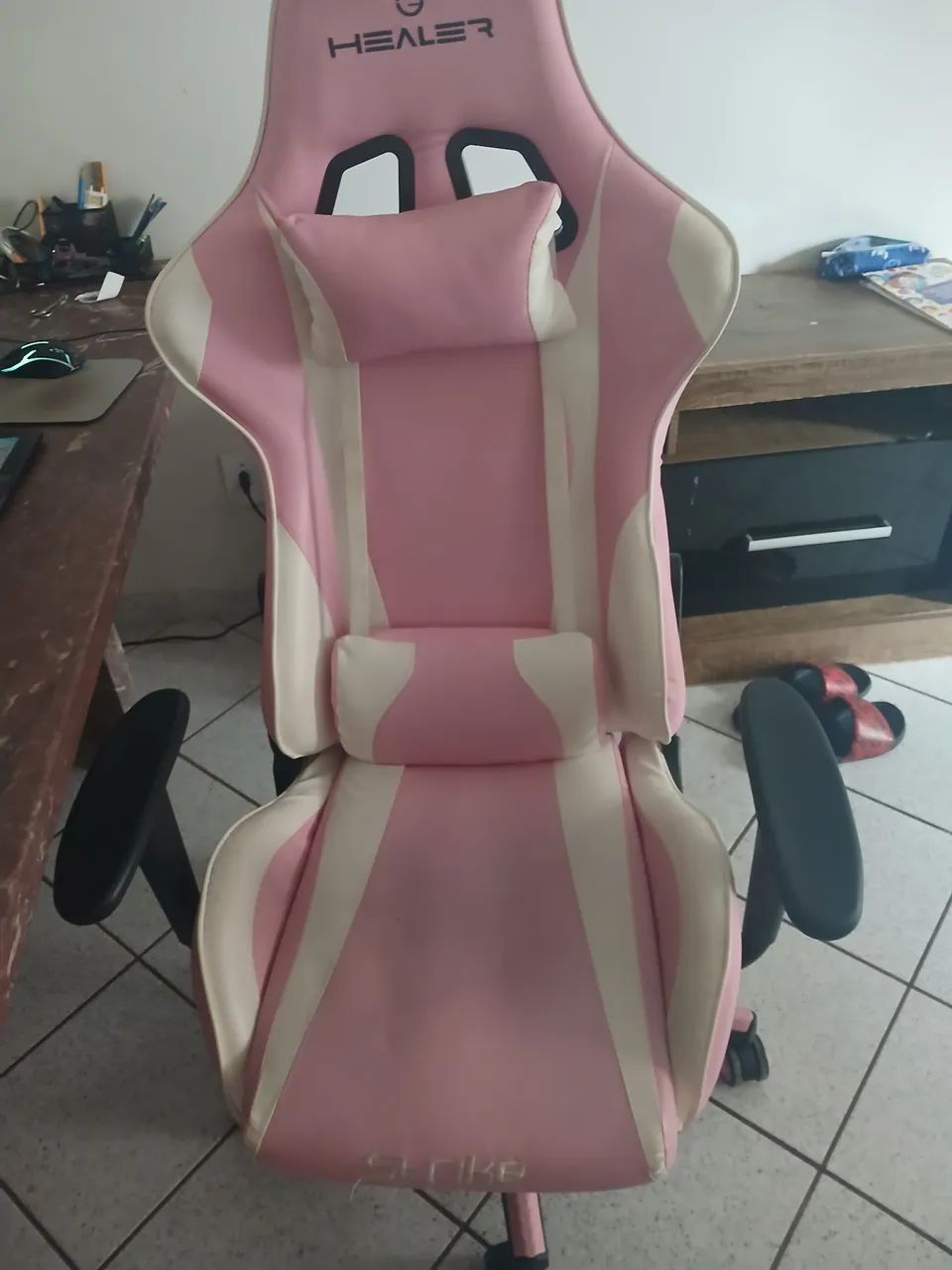 Cadeira gamer rosa