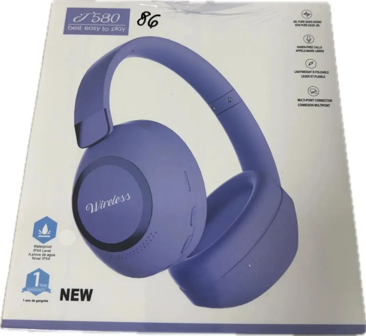 Fone de ouvido Bluetooth JBL T580 - Novo!