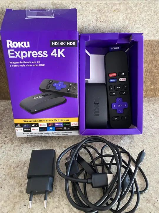 Roku Express 4K - Novo - Streaming de alta qualidade
