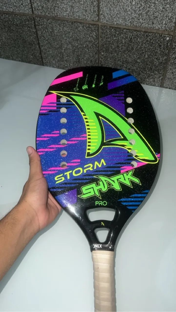 Raquete de Beach Tennis Storm Shark Pro - Foto 2