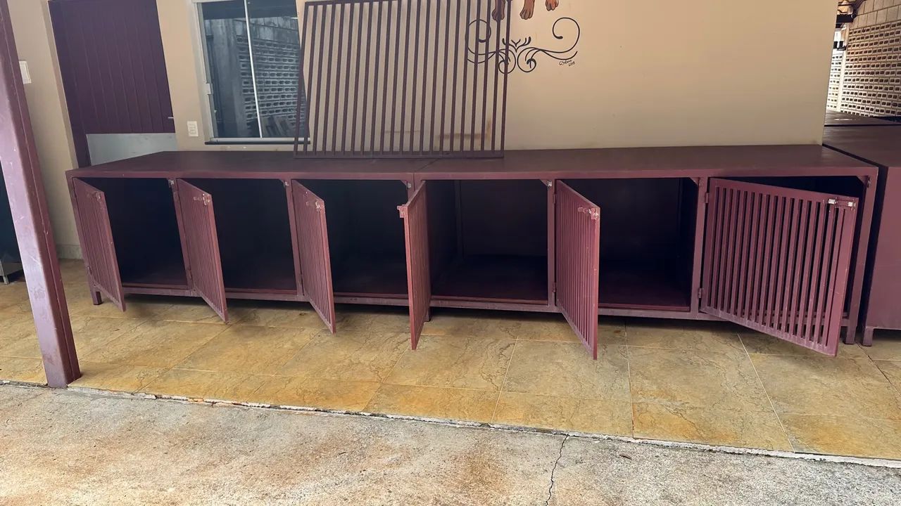 Vendo módulo de canil reforçado em metalon e chapa galvanizada - 3 baias por módulo - Foto 6