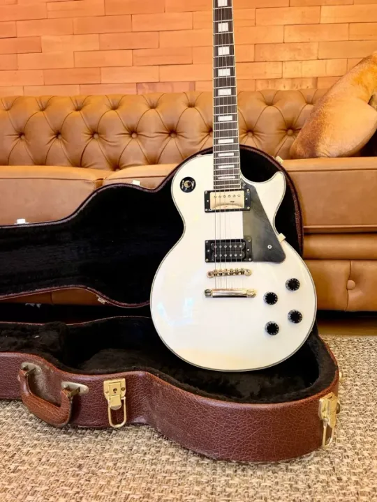 Epiphone Les Paul Alpine White Com Dimarzio Dominion