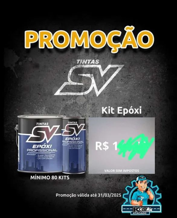 Kit Epóxi SV - Promoção Imperdível!