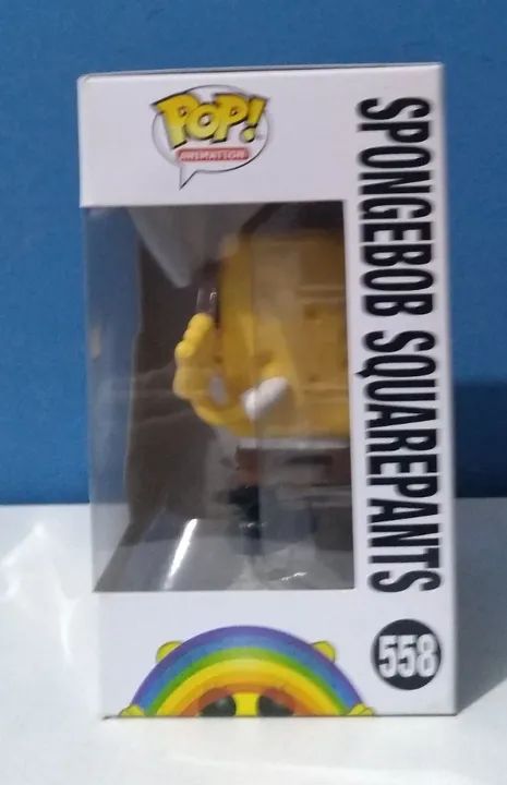 Funko Pop 558 Edição Especial Bob Esponja fazendo o arco-íris novo - Foto 4