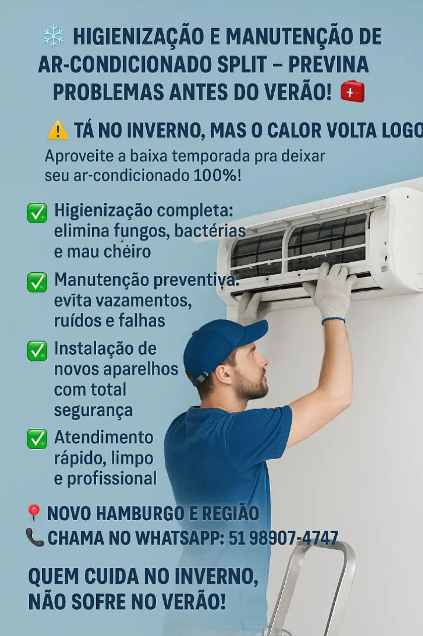 Higienização de ar condicionado