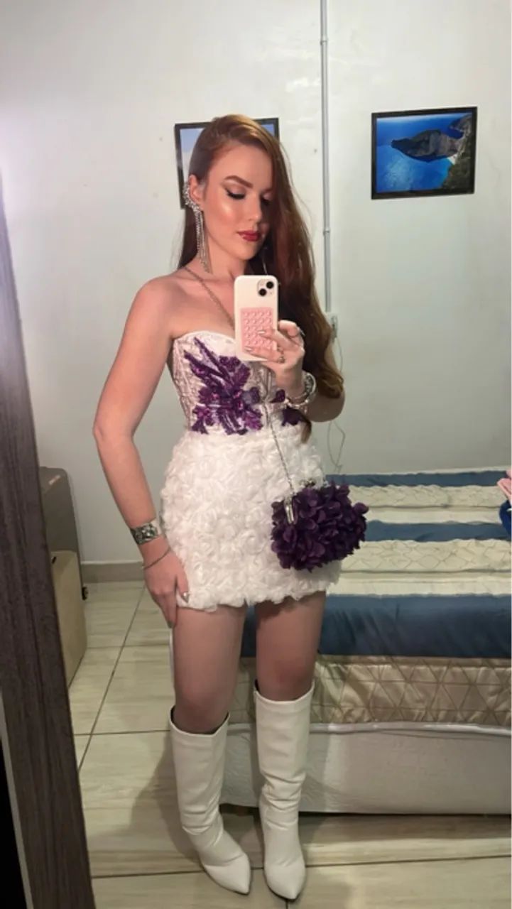 Corset Espartillho Branco Bordado