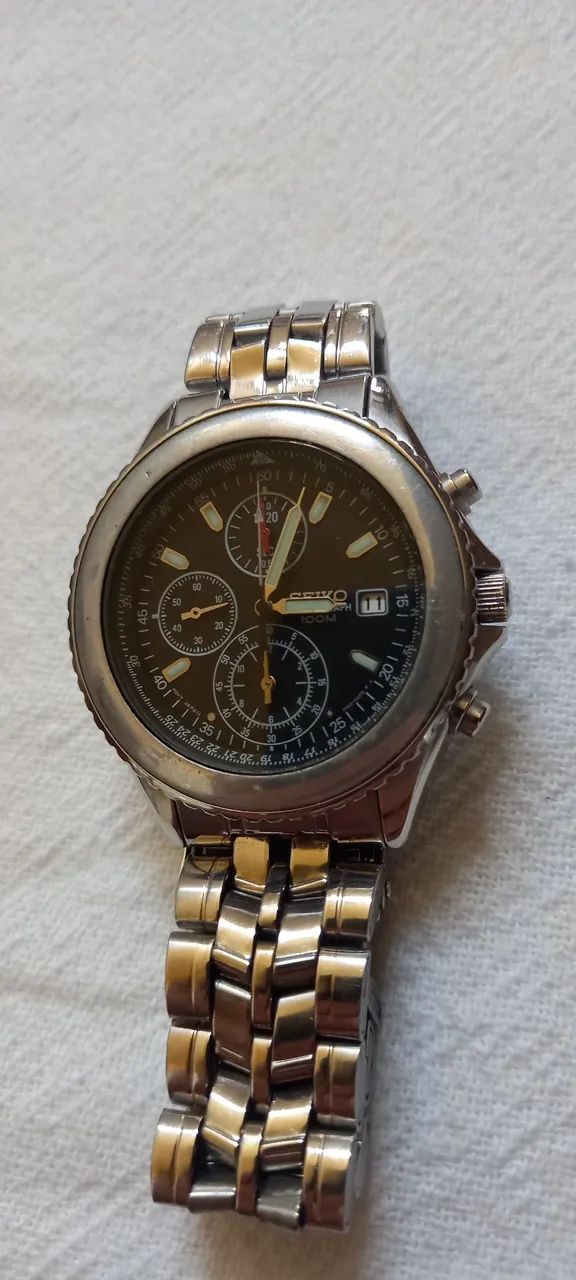 Relógio Seiko Cronógrafo Masculino - Foto 3