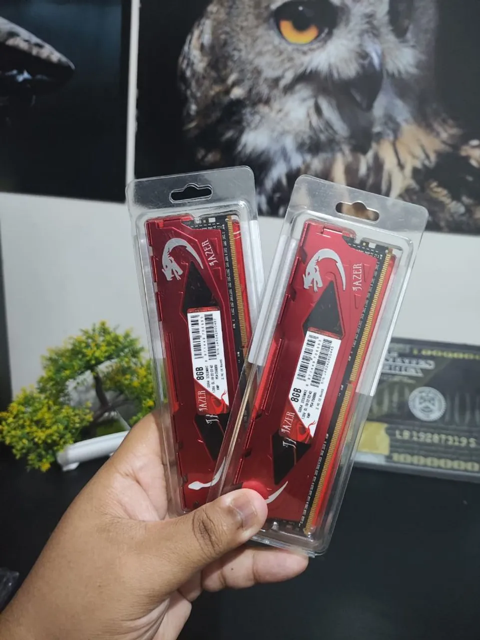 Memória RAM 2X8GB 16GB 3200mhz DDR4 JAZER