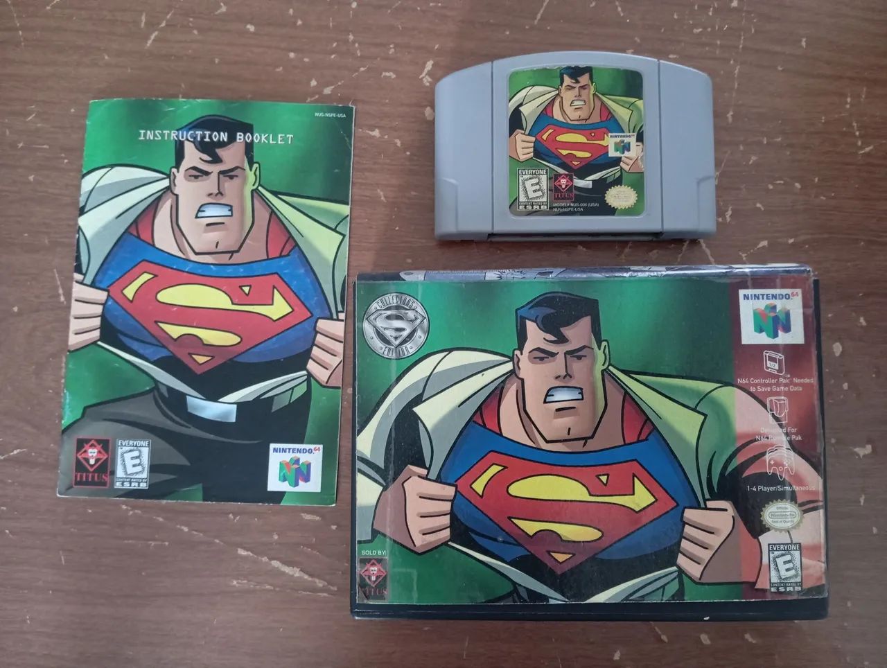 Super Man original com caixa de locadora e manual 