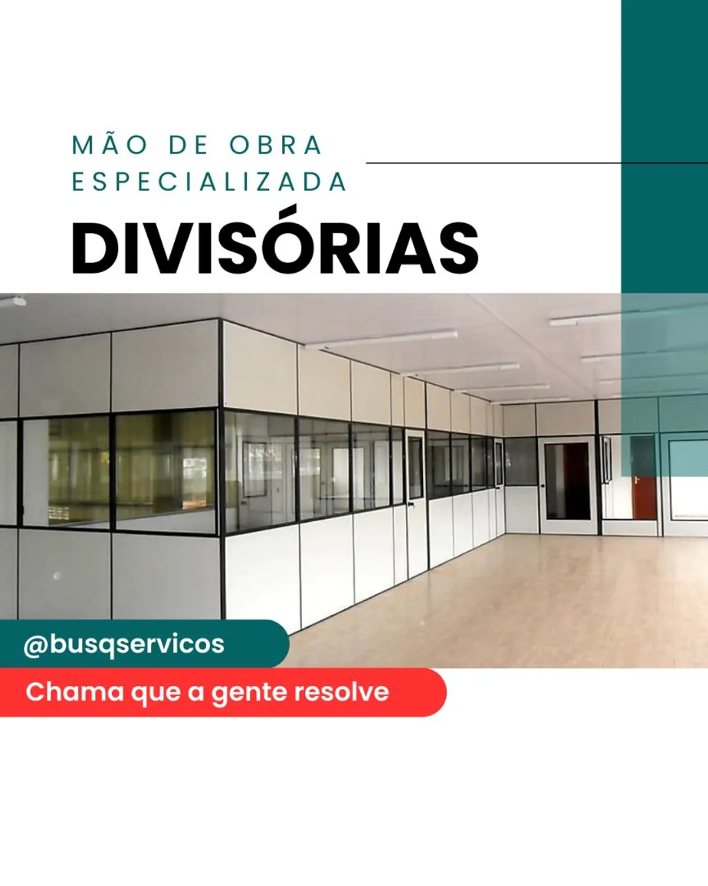 Divisórias de Eucatex