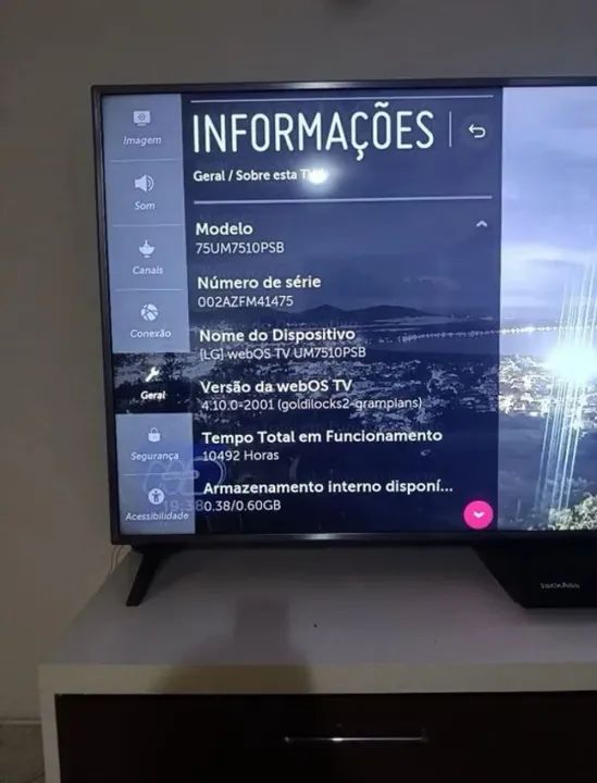 TROCO TV SMART LG 4k ultra HD 75 - Foto 3