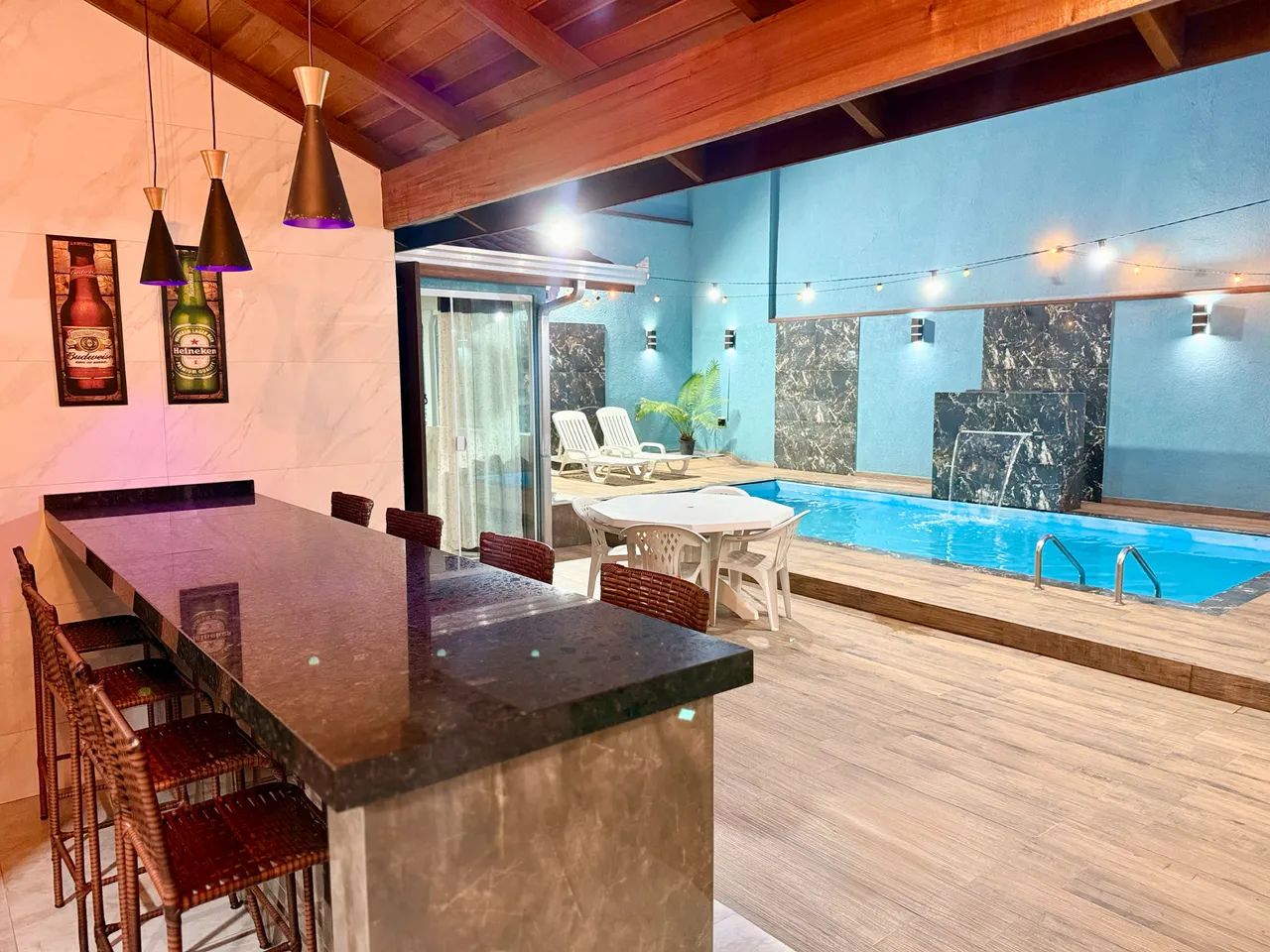Casa perfeita, na quadra do mar, com piscina, p 10 pessoas  - Foto 4