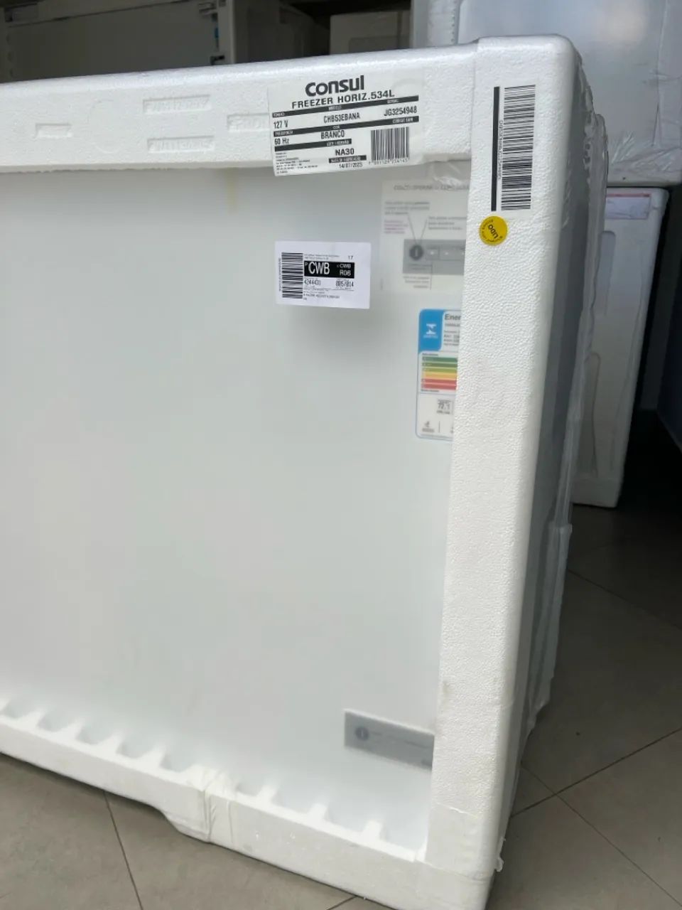 Freezer Horizontal Consul CHB53EB 2 Portas Branco - 534L Novo - Foto 2