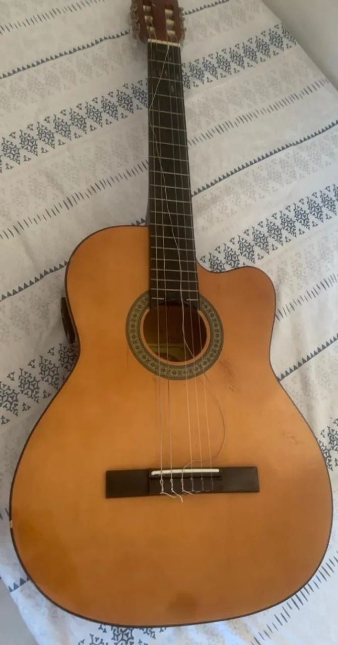 Violao Madrid MD100EC Natural Eletrico