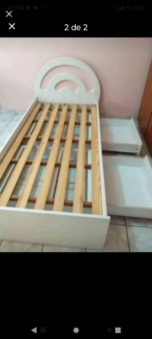 Cama feminina de solteira