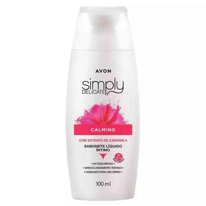 Sabonete Líquido Íntimo Avon Simply Delicate Hidratante 200ml - Foto 2