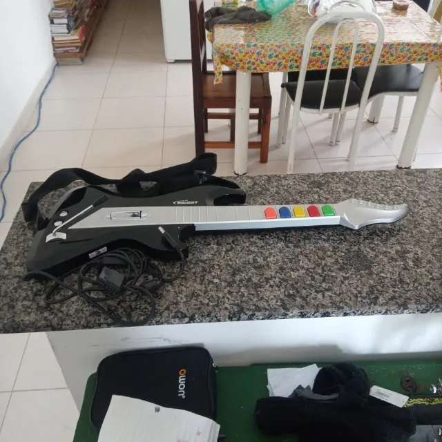 Guitarra Guitar Hero Bright Ps2 / Pc Defeito - Leia Anuncio (Usado)