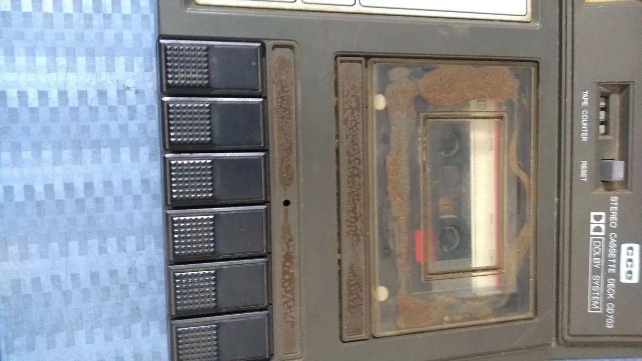 Gravador e toca-fitas vintage - Foto 4