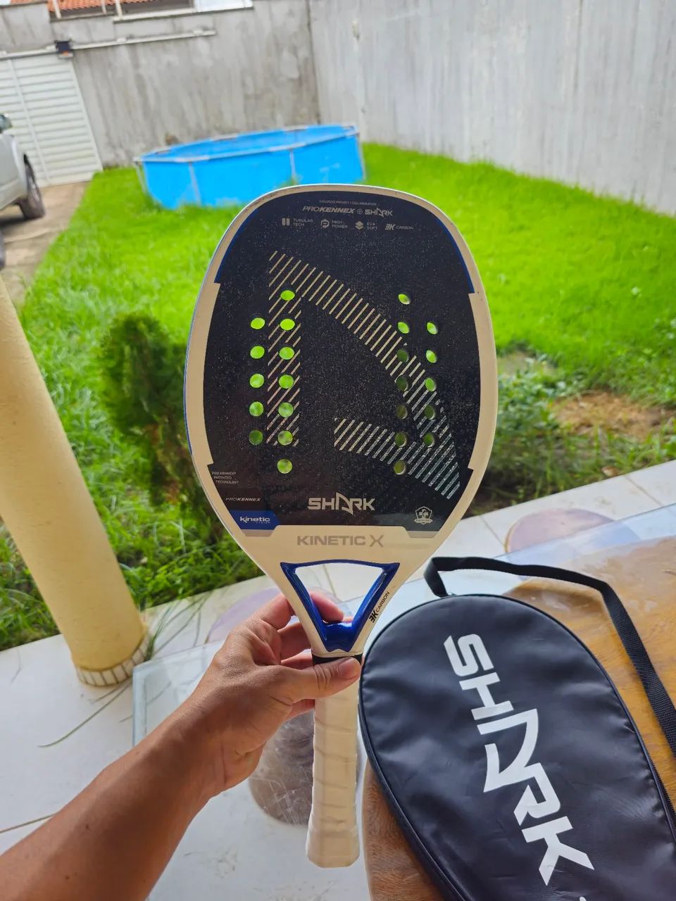 Raquete de Beach Tennis Shark Kinetic X - Foto 2