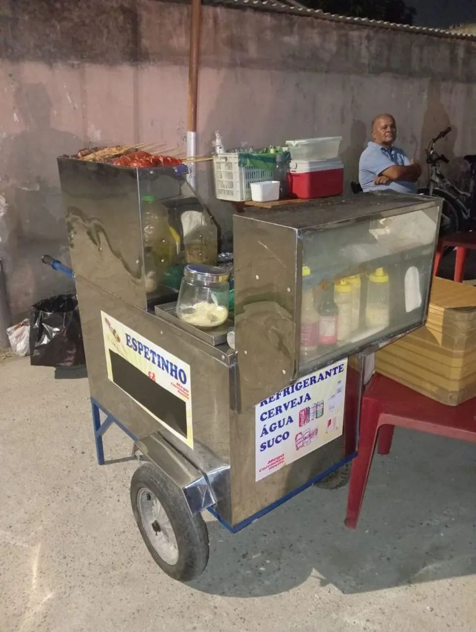 Carrinho de espetinho 