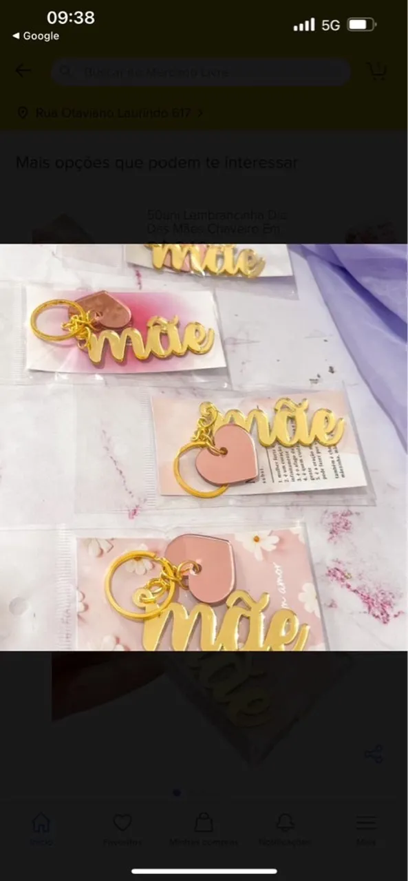 chaveiro de acrílico dia das mães