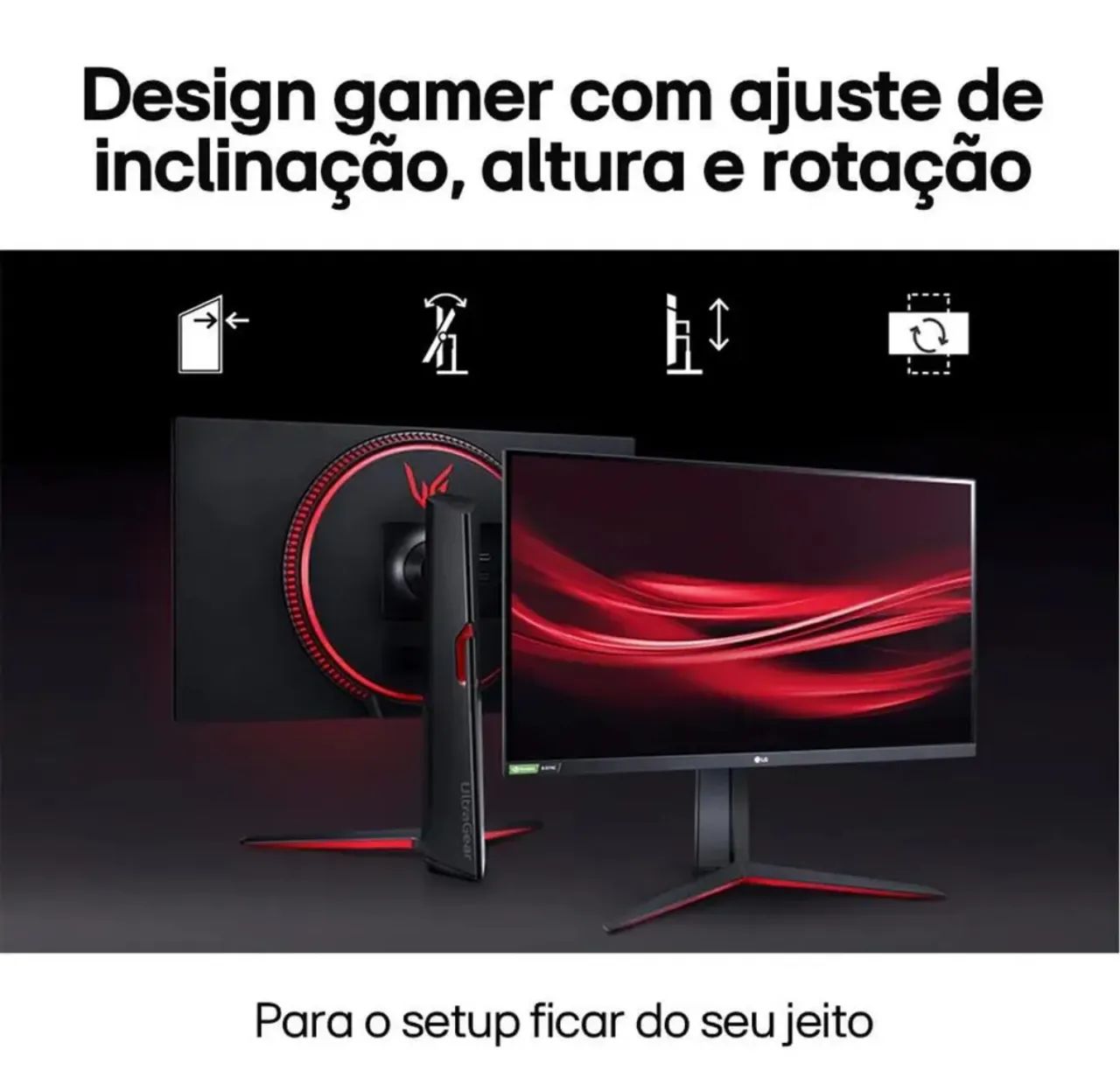 Monitor Gamer LG Ultragear 27?, Full HD, 144Hz, 1ms, ips, HDR 10, Nvdia Gsync - Foto 6