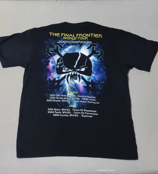 Camiseta Iron Maiden - The Final Frontier World Tour 2001 - Foto 5
