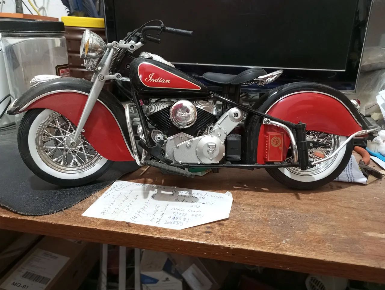Motocicleta escada 1:10 indian - Foto 2