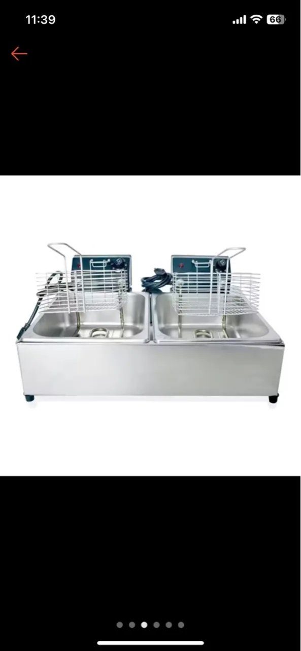 Fritadeira com duas cubas