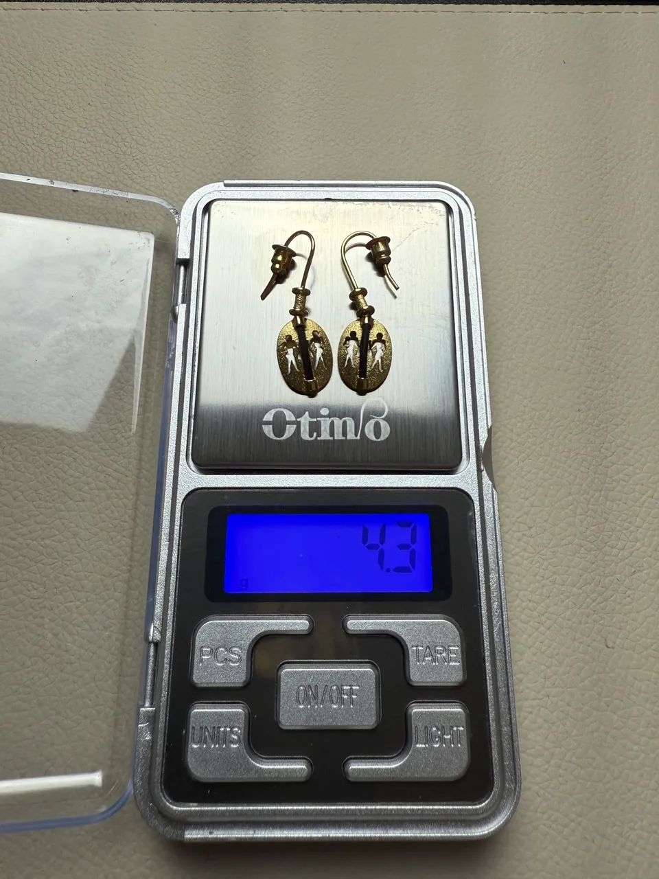 Brinco de Ouro 18k - Pingente Bailarina - Foto 4