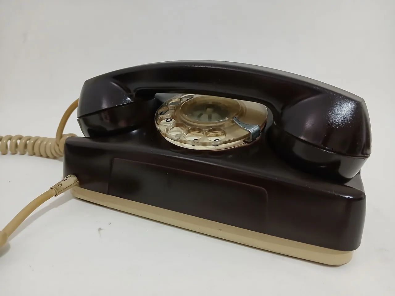 Telefone de Mesa disco  Repaginado na cor café  - Foto 4