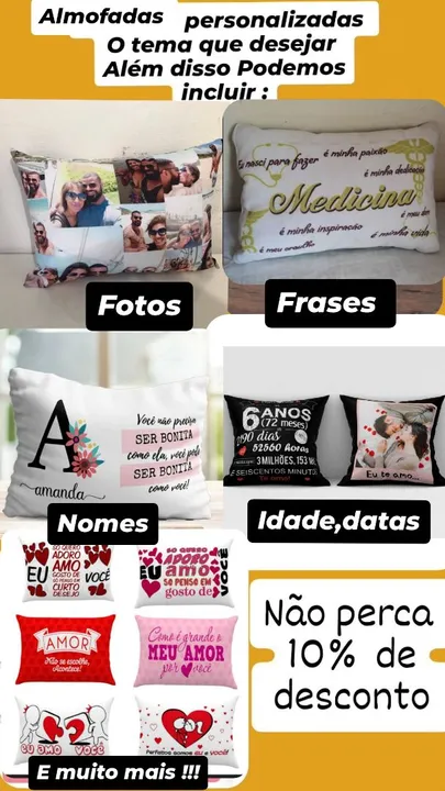 Almofadas Personalizadas Lembrancinhas