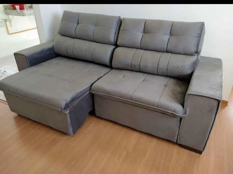 Vendo sofás retráteis e reclináveis 2 metros e 30 novos de fábrica  - Foto 3