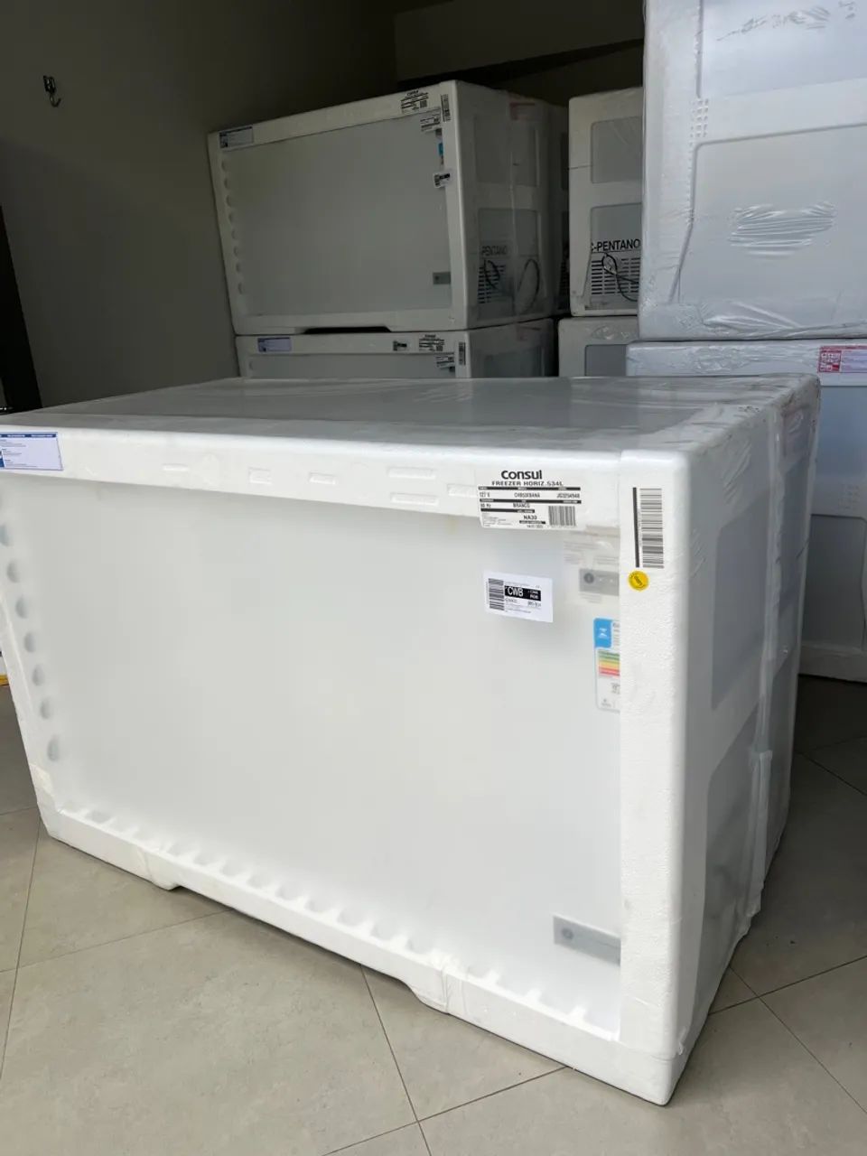 Freezer Horizontal Consul CHB53EB 2 Portas Branco - 534L Novo - Foto 3