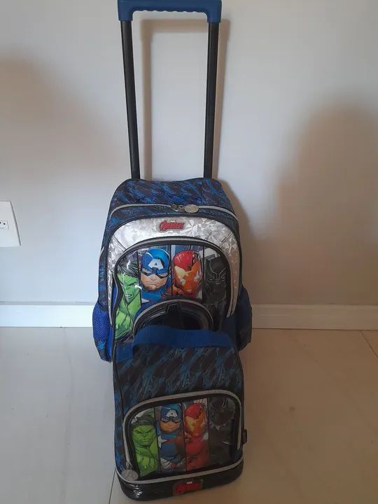 Conjunto de Mochilas Avengers - Infantil - Foto 4