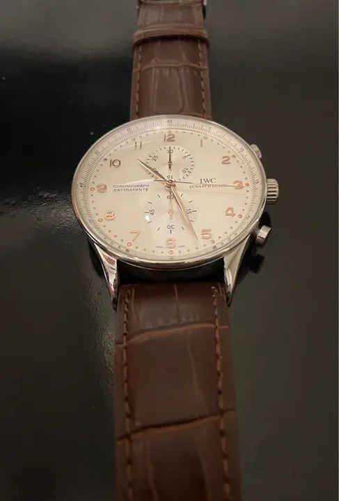 Relógio de pulso analógico chronograph vintage masculino  - Foto 5