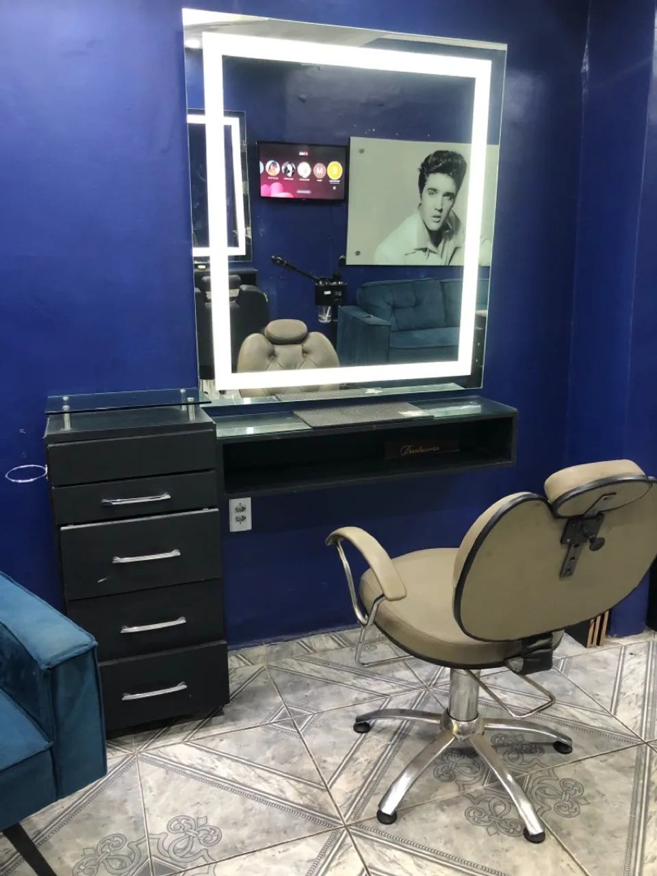 Bancada pra salão e barbearia  completa  - Foto 2